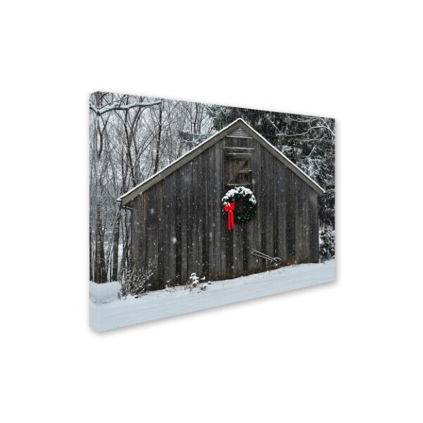 Kurt Shaffer 'Christmas Barn In The Snow' Canvas Art,35x47